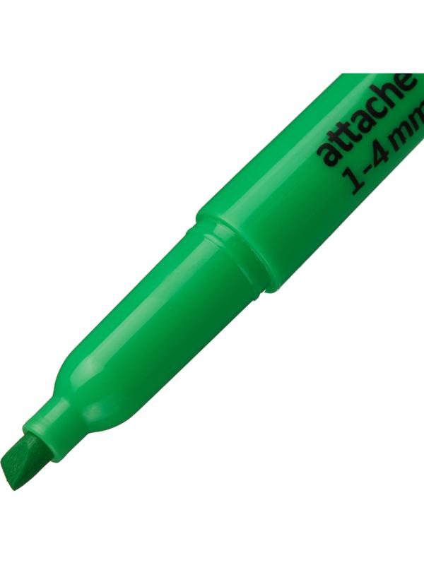 Маркер текстовыделитель зеленый 1-3,9мм Attache