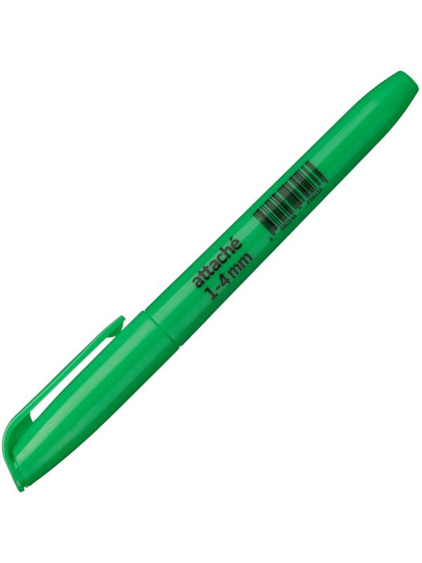 Маркер текстовыделитель зеленый 1-3,9мм Attache