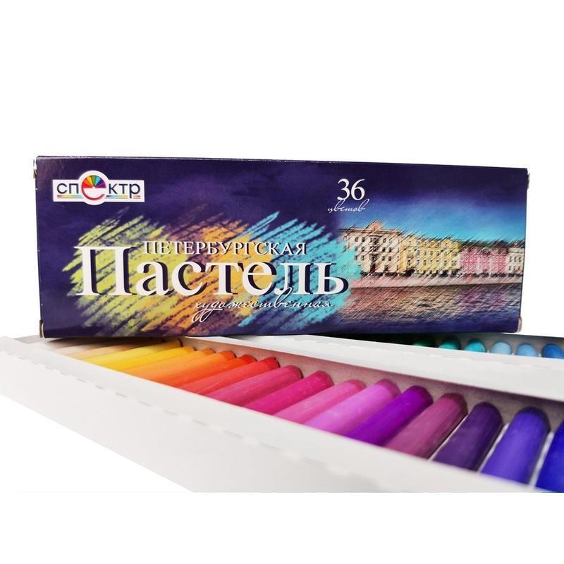 Пастель сухая Спектр Петербургская 36цв круглая 91С-402