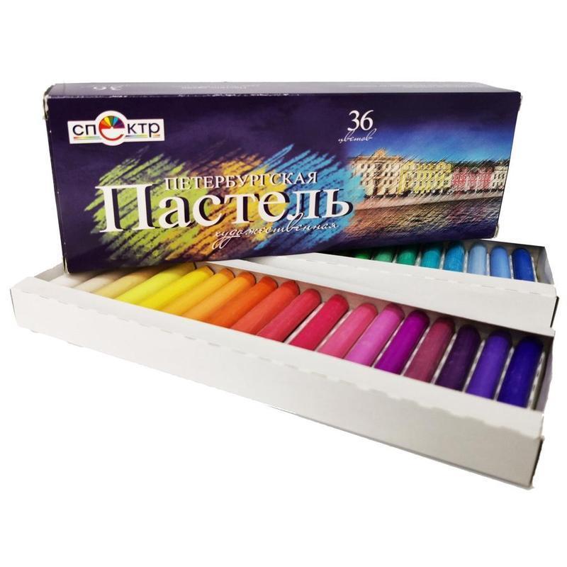 Пастель сухая Спектр Петербургская 36цв круглая 91С-402