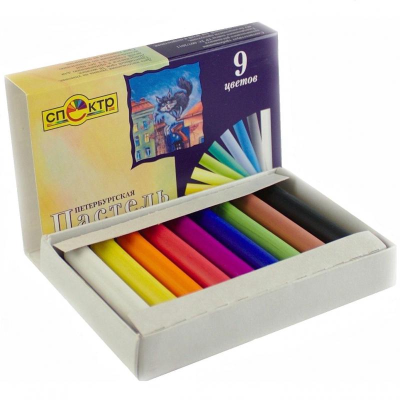 Пастель сухая Спектр Петербургская 9цв круглая 01С-405