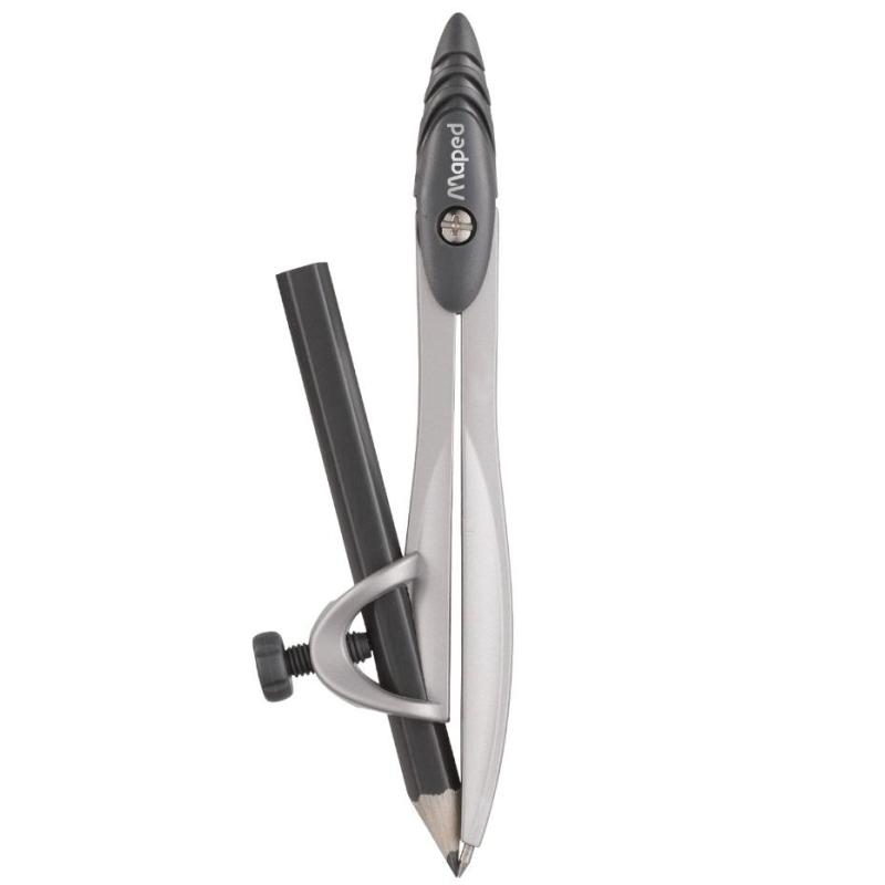 Циркуль Maped STUDY 120мм,металл,с карандашрм,пластик.пенал,ассорти,119410