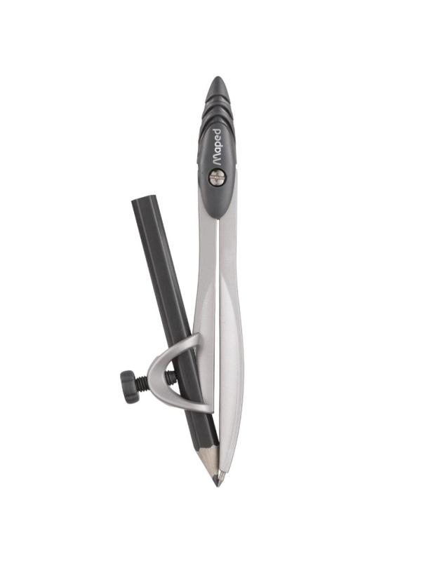 Циркуль Maped STUDY 120мм,металл,с карандашрм,пластик.пенал,ассорти,119410