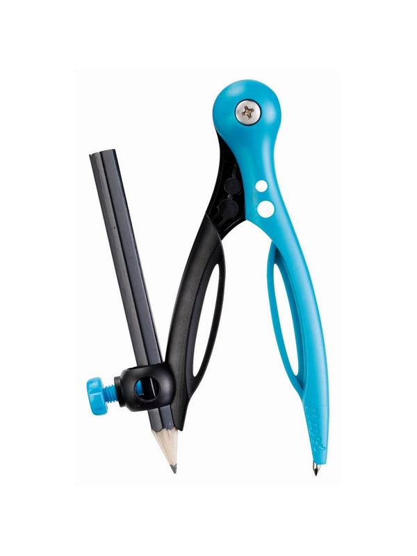 Циркуль Maped ESSENTIALS 120мм,пластик,с карандашом,безоп.игла,ассорт,18111