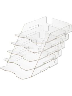 Лоток горизонтальный Attache Selection со смещением на 5 отделенийА4 215х44