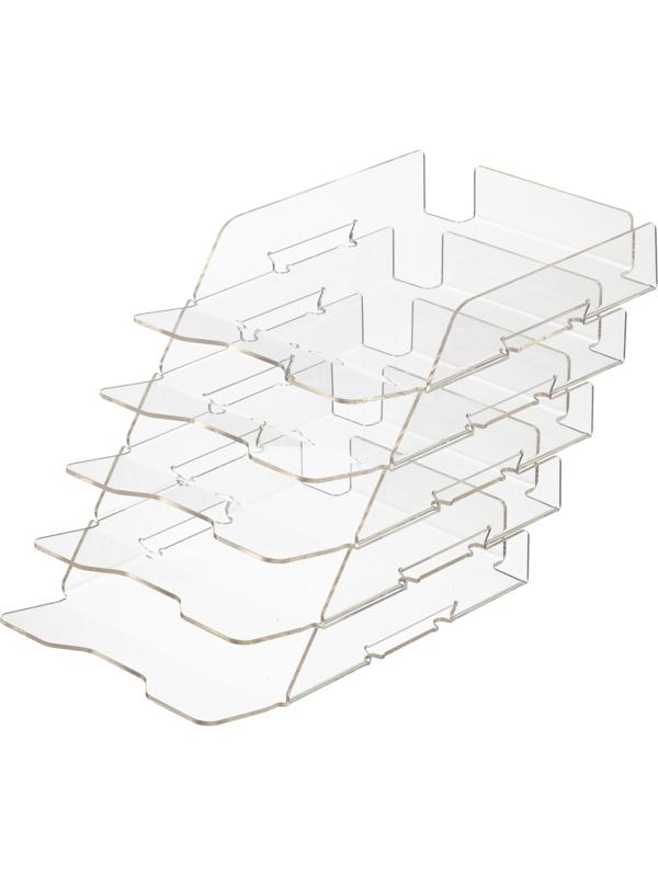 Лоток горизонтальный Attache Selection со смещением на 5 отделенийА4 215х44