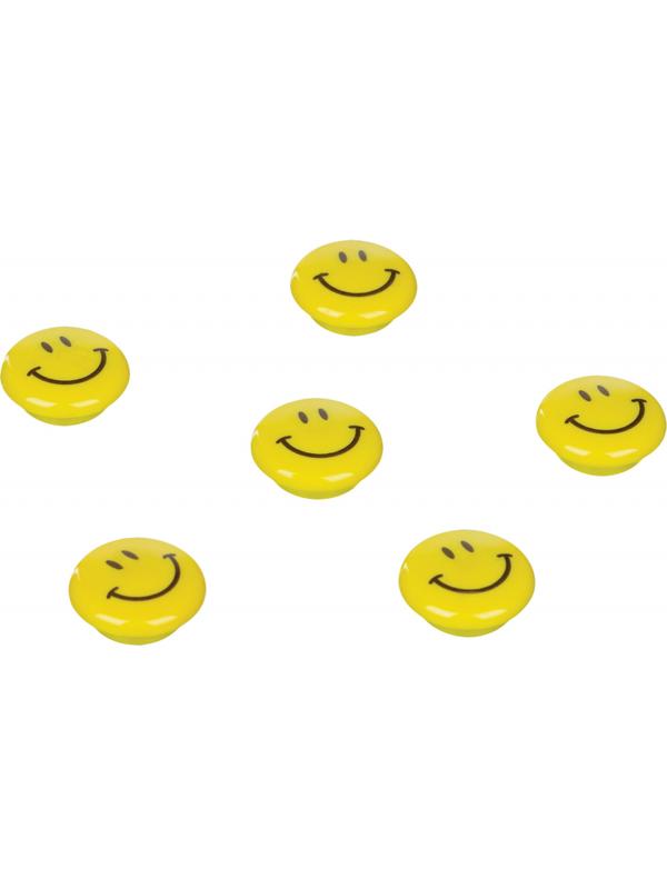 Магнитный держатель для досок Attache Смайлы 6шт.уп.,20 мм