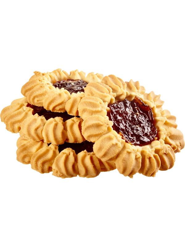 Печенье сдобное Кухмастер Тарталетки клубничные 240г