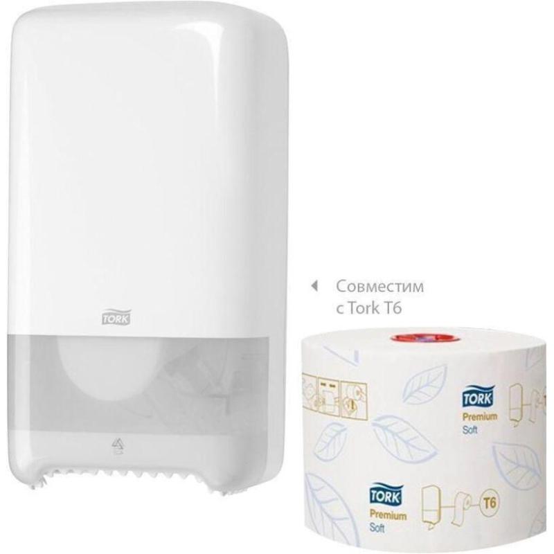 Бумага туалетная Tork Premium T6 2сл бел 100%цел втул 90м 27рул/уп 127520