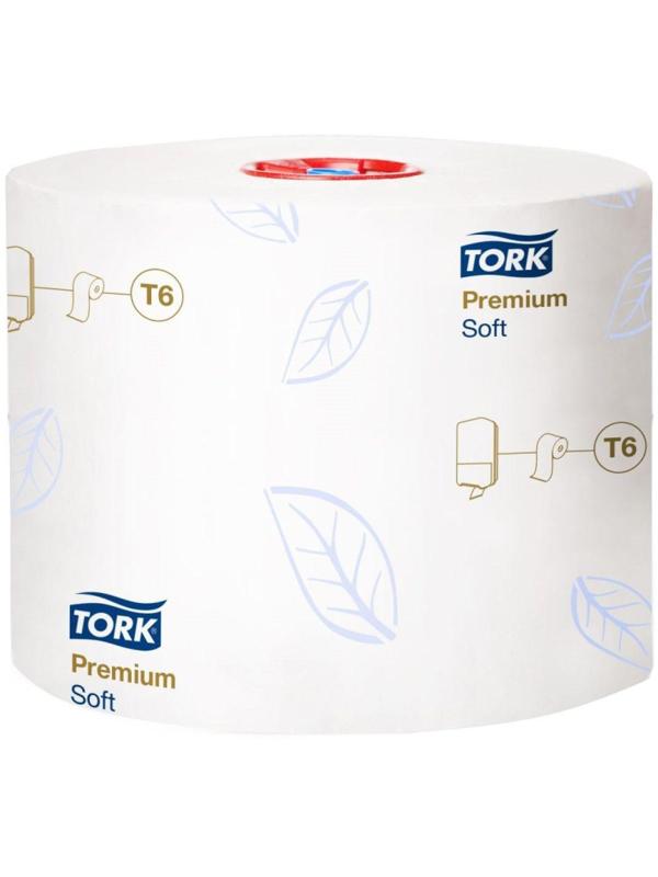 Бумага туалетная Tork Premium T6 2сл бел 100%цел втул 90м 27рул/уп 127520