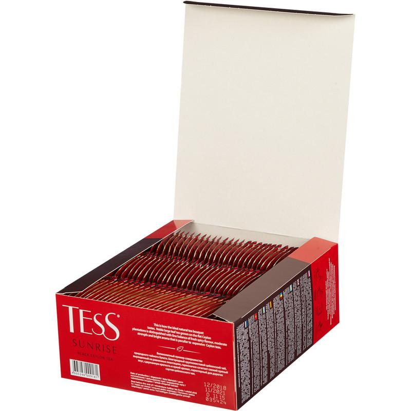 Чай TESS Санрайз черный 100 пак/уп