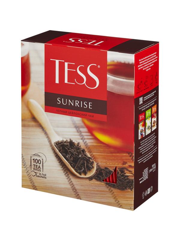 Чай TESS Санрайз черный 100 пак/уп