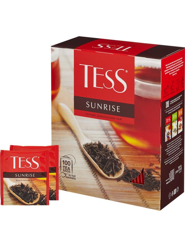 Чай TESS Санрайз черный 100 пак/уп
