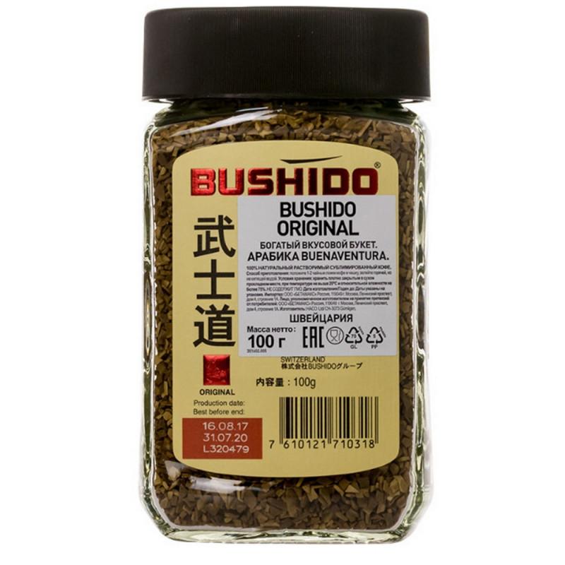 Кофе BUSHIDO Original растворимый,100г стекло