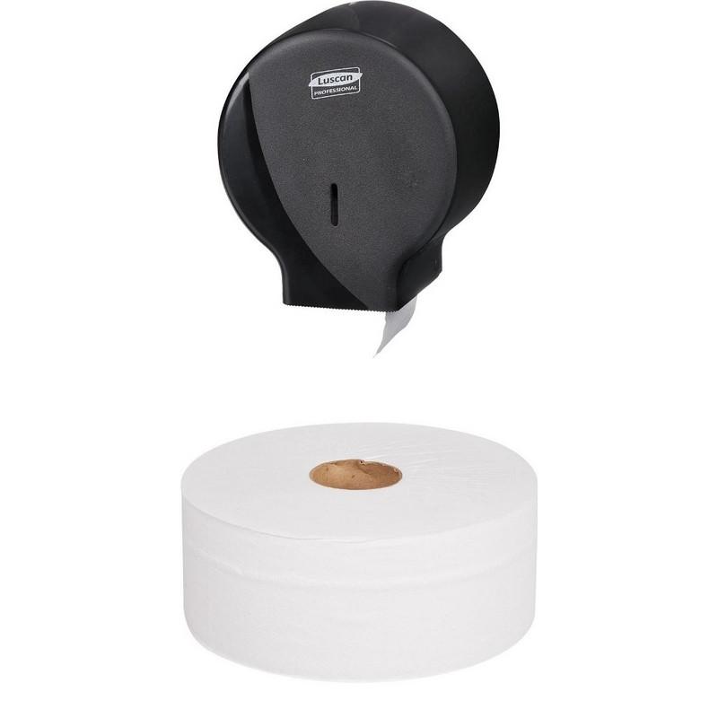Бумага туалетная д/дисп Luscan Professional 2сл бел втор втул 170м 12рул/уп