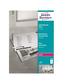 Пленка для проекторов Avery Zweckform AZ3480 самокл.матовая, 100шт./уп