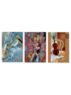 Тетрадь нотная 24л,А4,вертик,обл.мел.карт