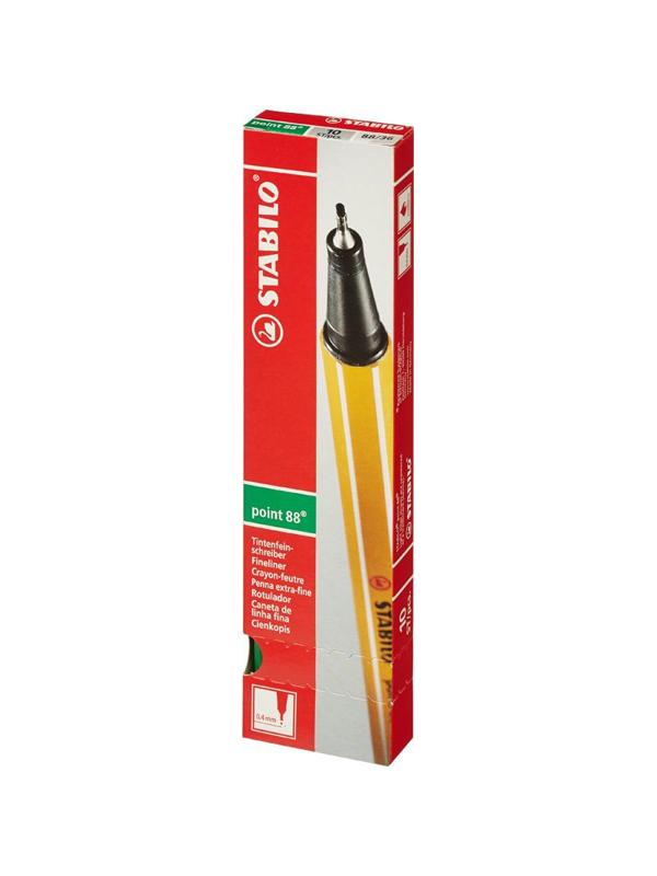 Линер STABILO Point 88/36 0,4мм зеленый Германия