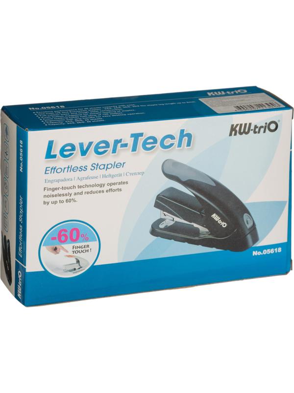Степлер KW-trio LEVEL-TOUCH до 40 листов, энергосберегающий, сер-зел