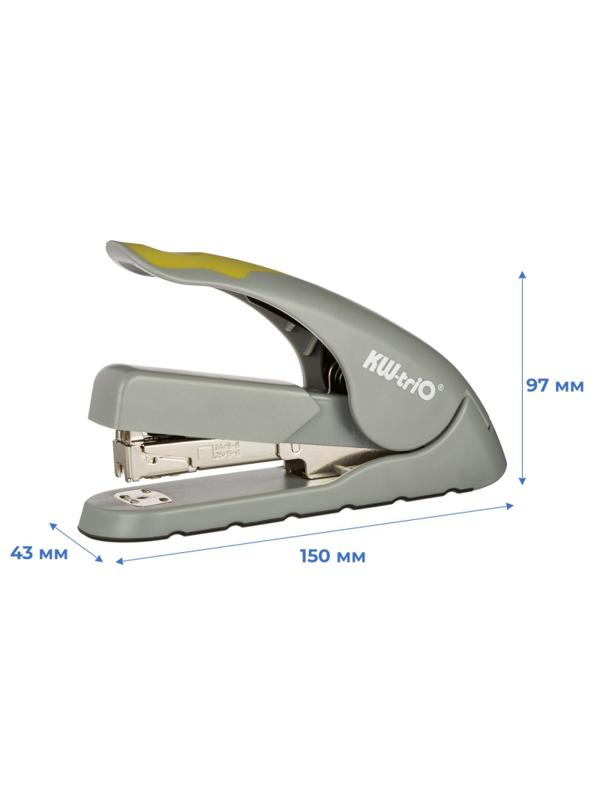 Степлер KW-trio LEVEL-TOUCH до 40 листов, энергосберегающий, сер-зел