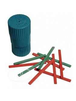 Счетные палочки деревянные,50шт,пласт.тубус,С21