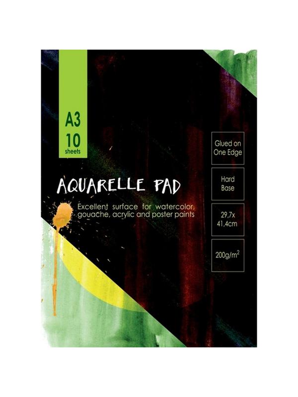 Альбом для акварели Kroyter 10л,А3,склейк,блок ГОЗНАК,200гр,тв.подлож,05671