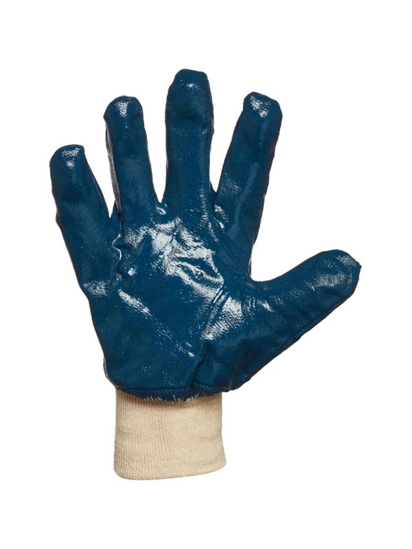 Перчатки защитные неполное нитриловое покрытие резинка, 1 пара