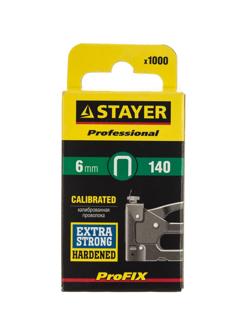 Скобы для степлера закал., тип 140, 6мм, 1000 шт STAYER 31610-06