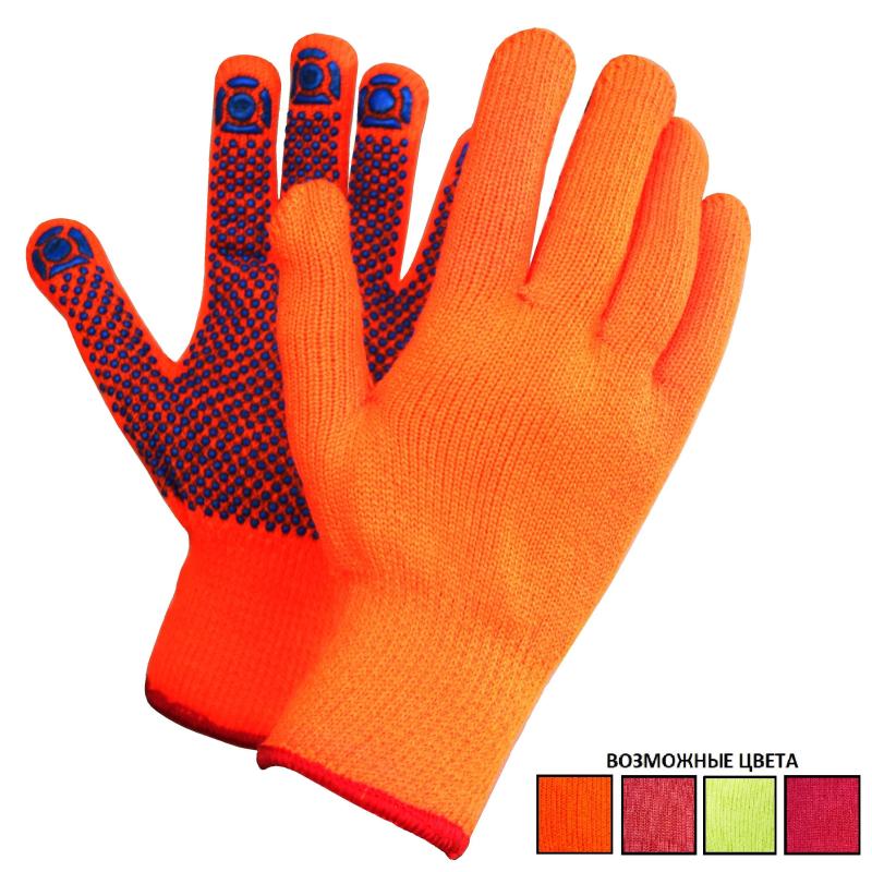 Перчатки защитные зимние акриловые с ПВХ покрытием