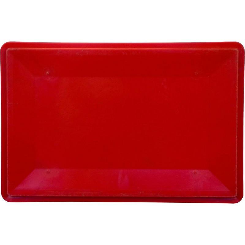 Контейнер пластиковый 600х400х300мм сплош/сплош красный (арт.210)