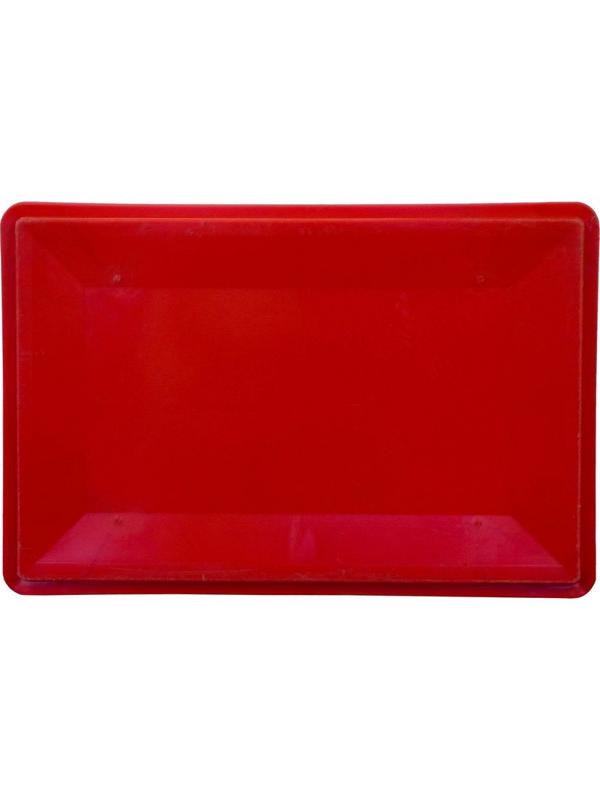 Контейнер пластиковый 600х400х300мм сплош/сплош красный (арт.210)