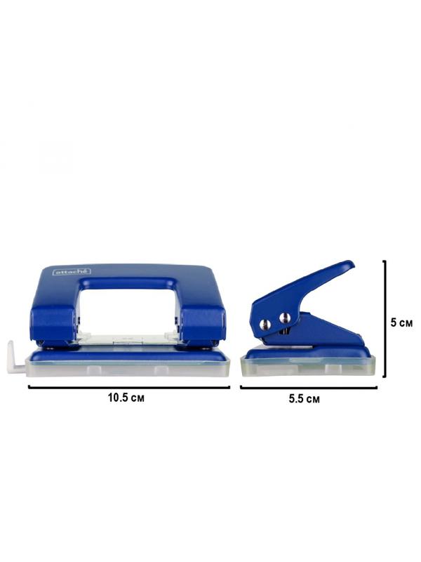 Дырокол ATTACHE 6304 до 12л. с лин, металл., синий