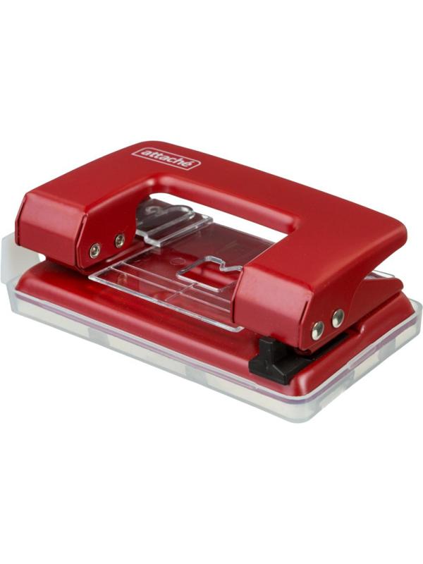 Дырокол ATTACHE 6304 до 12л. с лин, металл., красный