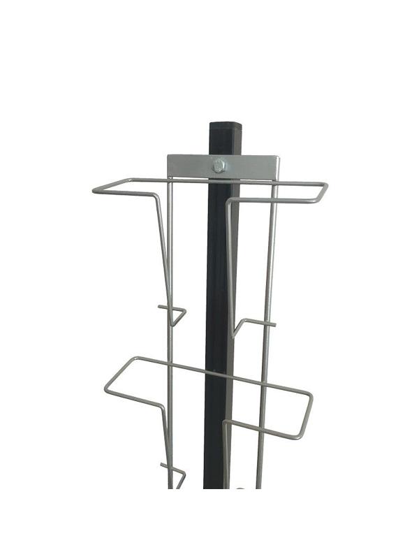 Стойка для брошюр на 9 лотков А5  К010  (хром)