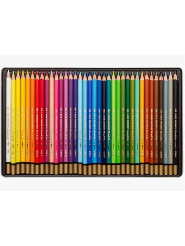 Карандаши акварельные 36цв./наб. KOH-I-NOOR 3725 в мет.боксе Чехия