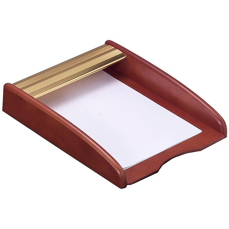 Набор настольный дерево+мет. 6 предм. G/RS6MU красное дерево/позолота