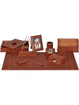 Набор настольный класса люкс офисн.кож.10 предROYAL CROCODILE D271010св.кор