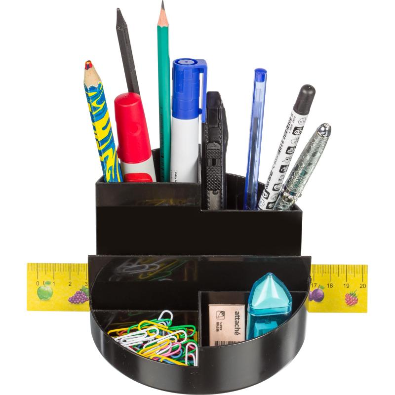 Подставка-органайзер д/канцеляр.мелочей Attache ПРОФИ 7 отд черный ОР01АЕ