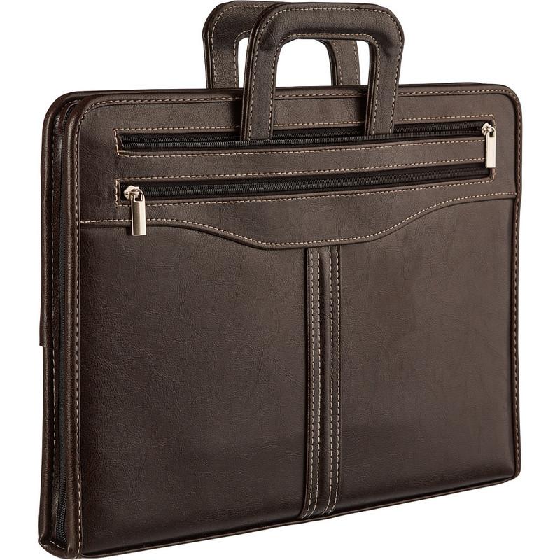 Портфель из кож/зам ГАММА 118м, для док-тов ф.А4+, с выдв.ручками, коричн