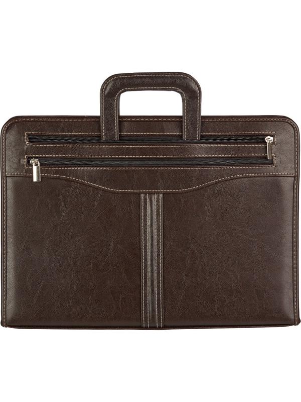 Портфель из кож/зам ГАММА 118м, для док-тов ф.А4+, с выдв.ручками, коричн