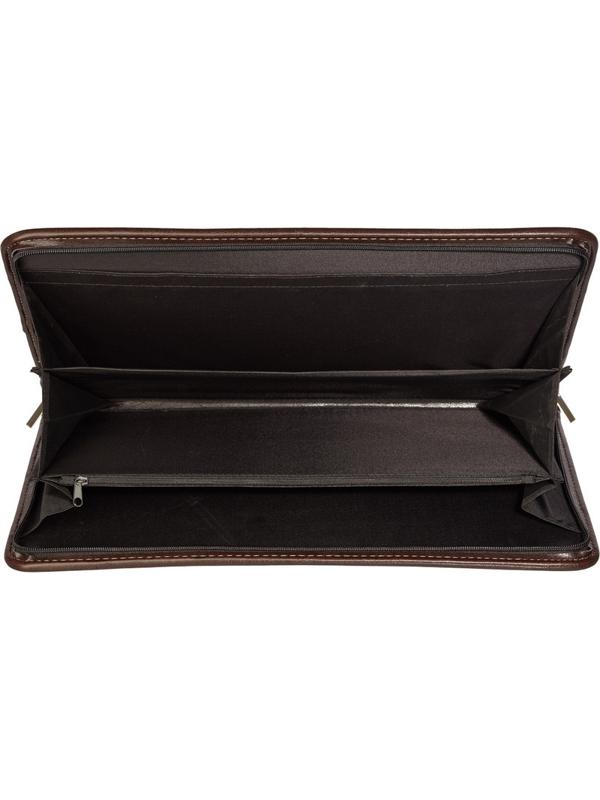 Портфель из кож/зам ГАММА 118м, для док-тов ф.А4+, с выдв.ручками, коричн