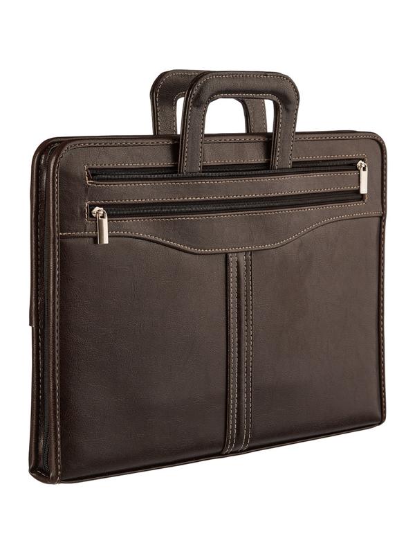 Портфель из кож/зам ГАММА 118м, для док-тов ф.А4+, с выдв.ручками, коричн