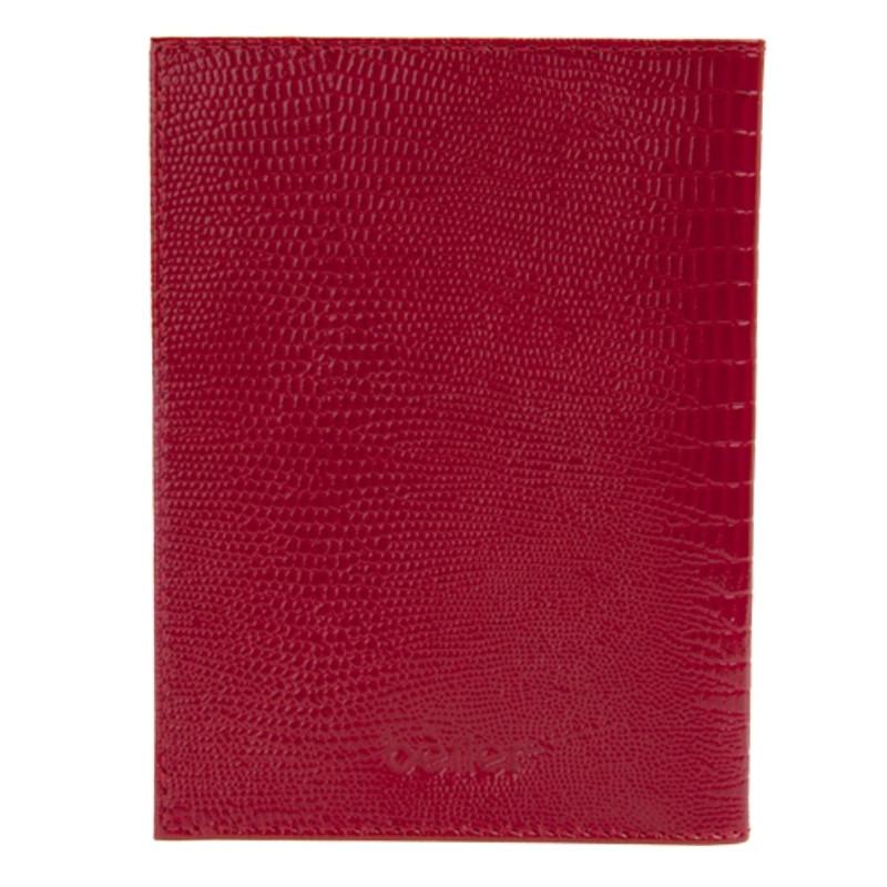 Обложка для паспорта FABULA  O.1.КК.красный, Reptile нат.кожа