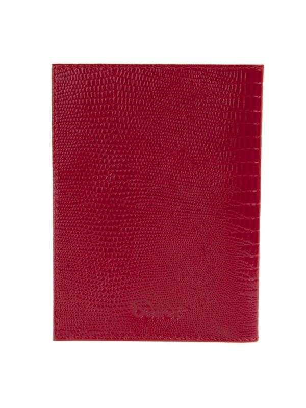 Обложка для паспорта FABULA  O.1.КК.красный, Reptile нат.кожа