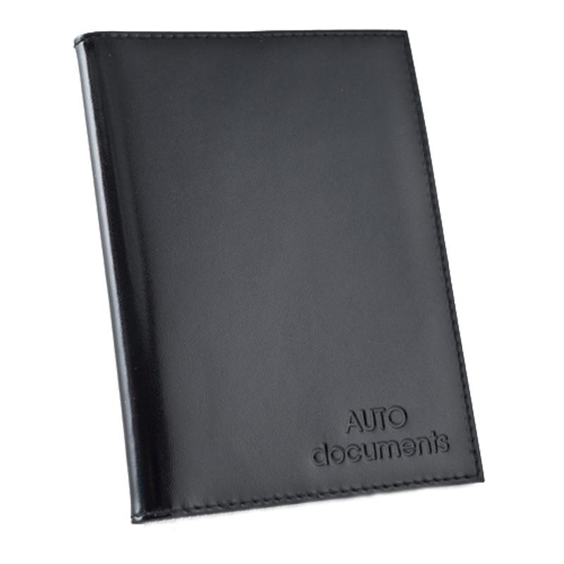 Обложка бумажн водит BEFLER BV.1-1.   Шик  , нат.кожа, черный