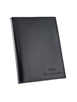 Обложка бумажн водит BEFLER BV.1-1.   Шик  , нат.кожа, черный