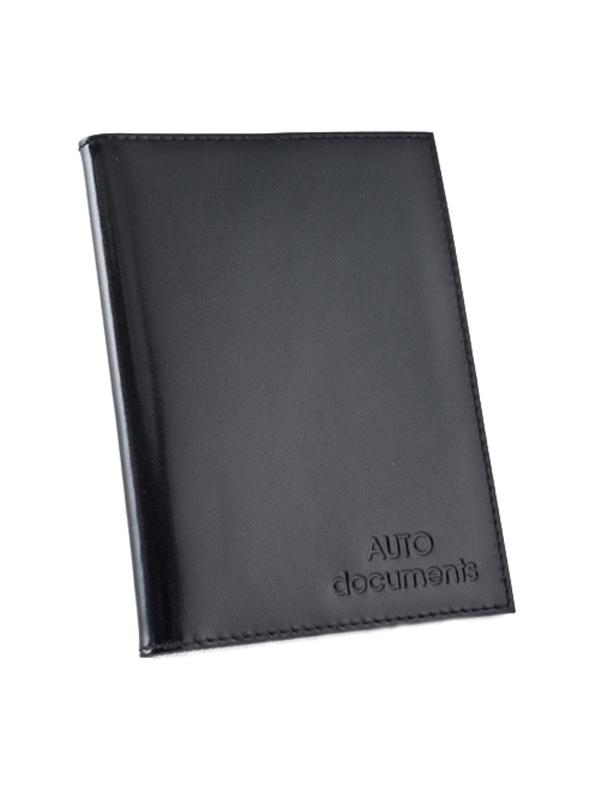 Обложка бумажн водит BEFLER BV.1-1.   Шик  , нат.кожа, черный