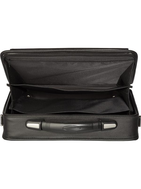 Портфель САММИТ 894 имп.кож/зам, черный 36х27