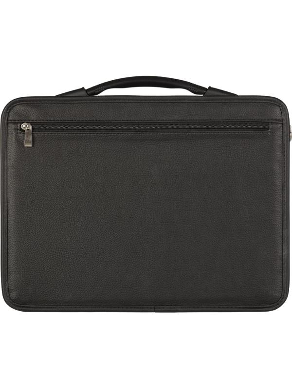 Портфель САММИТ 894 имп.кож/зам, черный 36х27