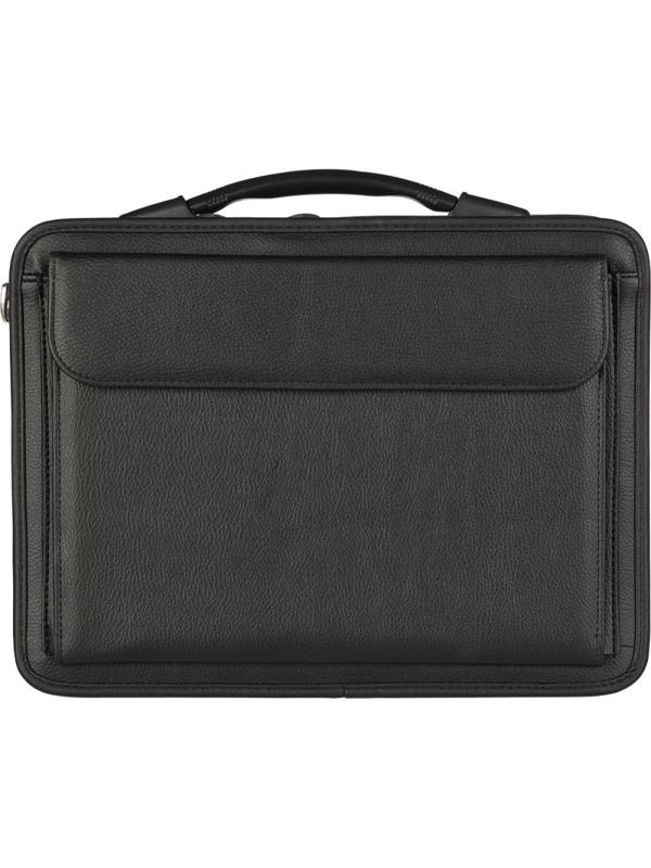 Портфель САММИТ 894 имп.кож/зам, черный 36х27